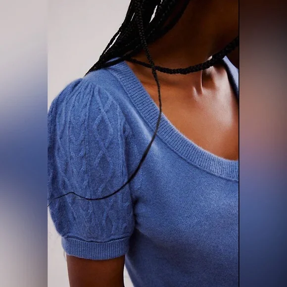 5. NWT Free People Annabel Cashmere Shirt - Picture 3 of 5